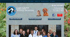 Desktop Screenshot of carygroveanimalhospital.com